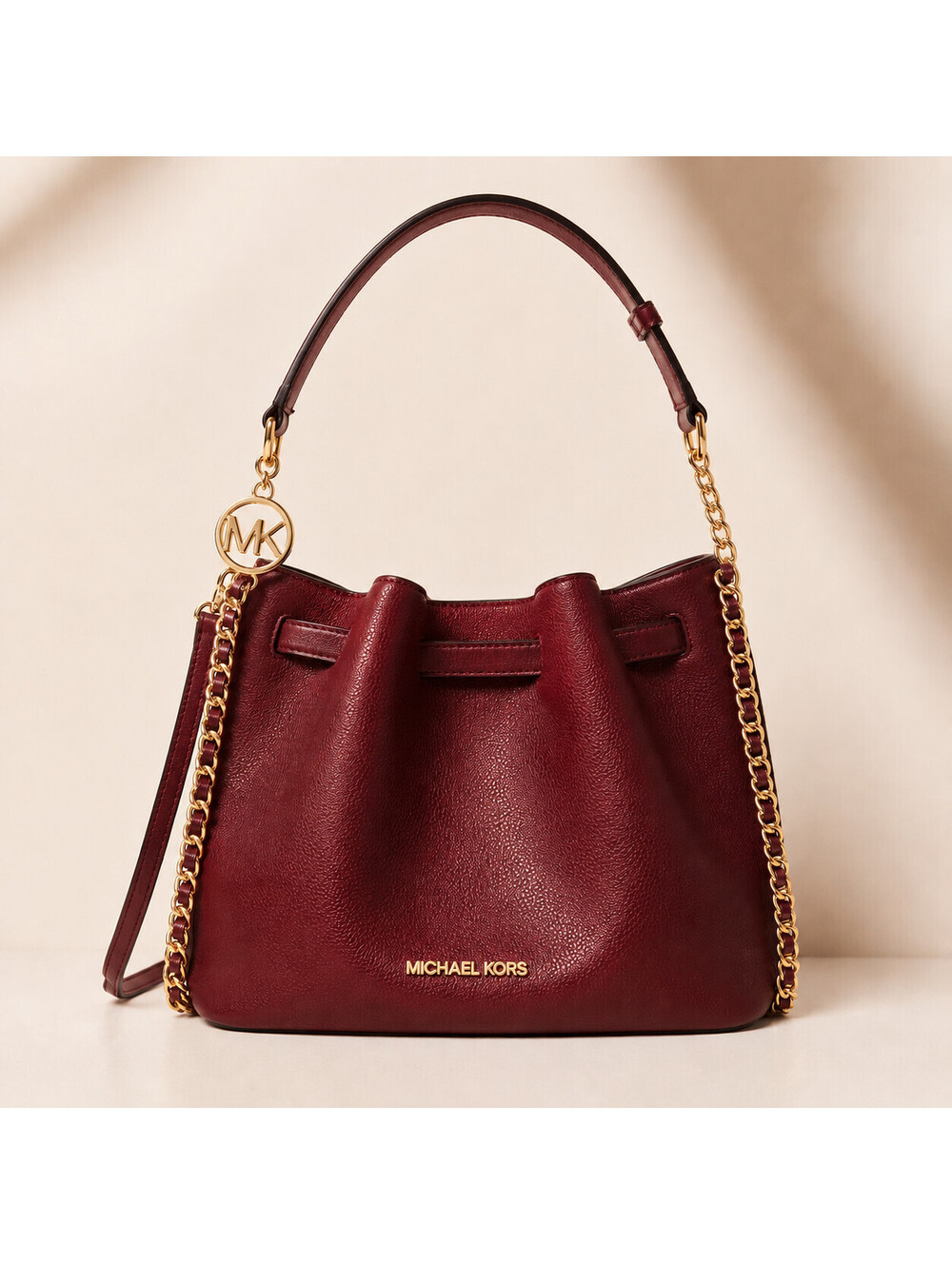 Michael Kors Mina Dark Cherry Bag